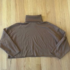 American Eagle Outfitters cropped turtleneck sweatshirt